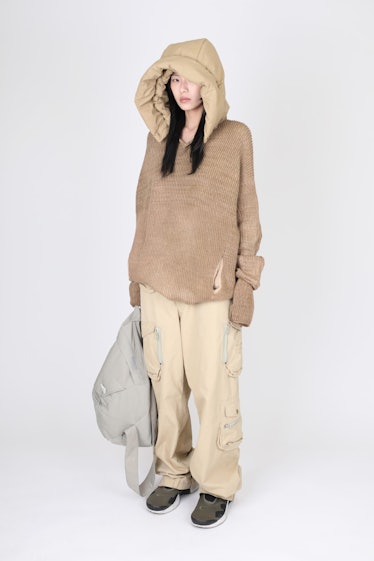 Hyein Seo hooded knit top TikTok fashion trends 2022
